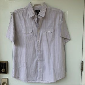 CALVIN KLEIN. Men’s 1/2 sleeve shirt. 2-Front pockets.Button down.Check.…